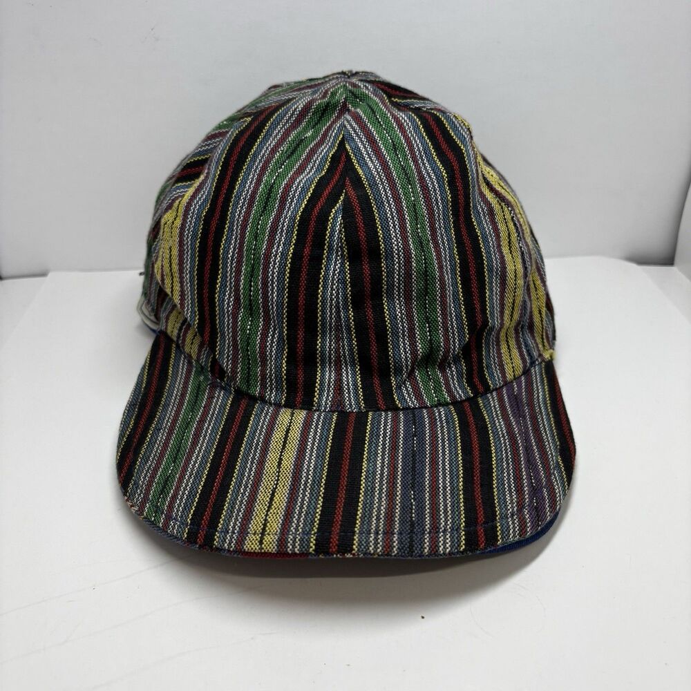 Vintage 80s 90s Guatemalan Woven Snapback Hat Mulitcolor Tribal Mayan Cap